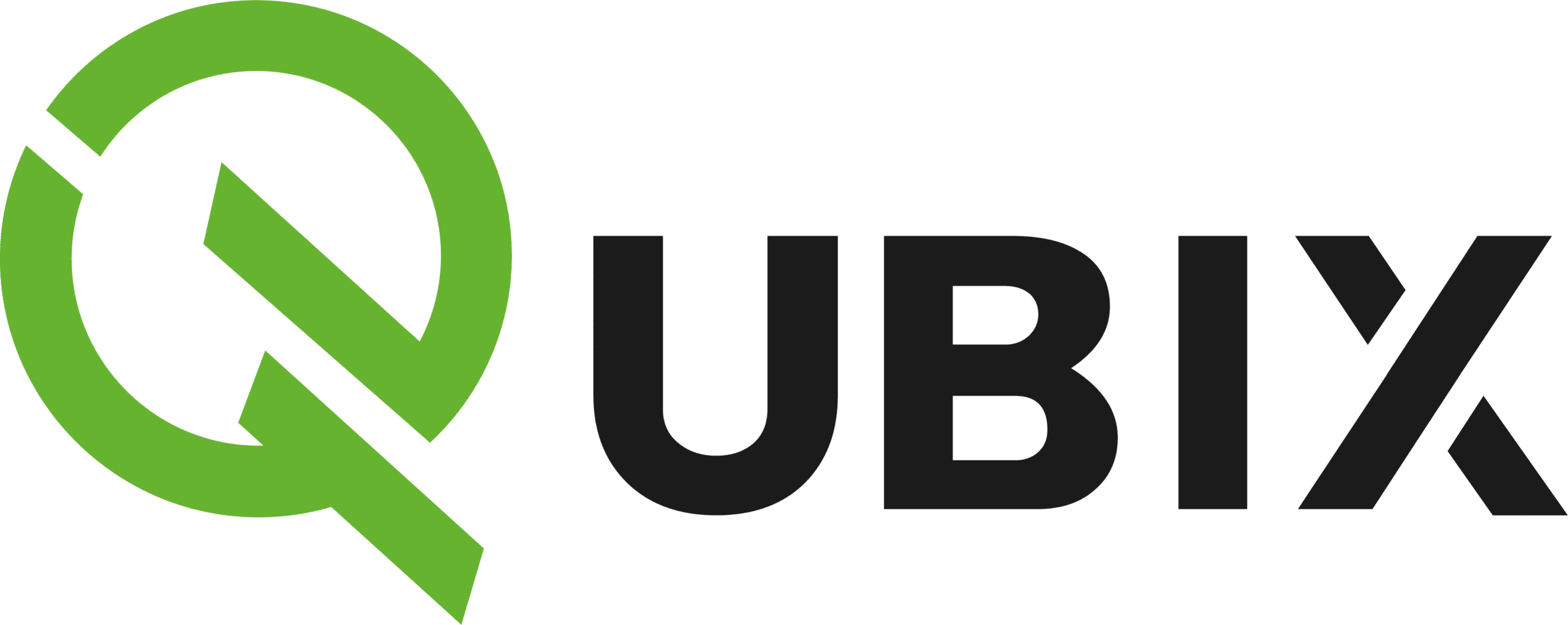 Qubix logo zwart